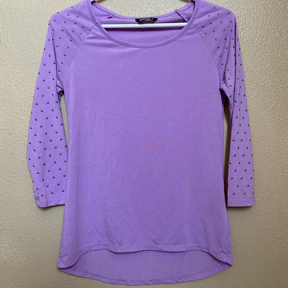 Small Light Purple Wallflower Top